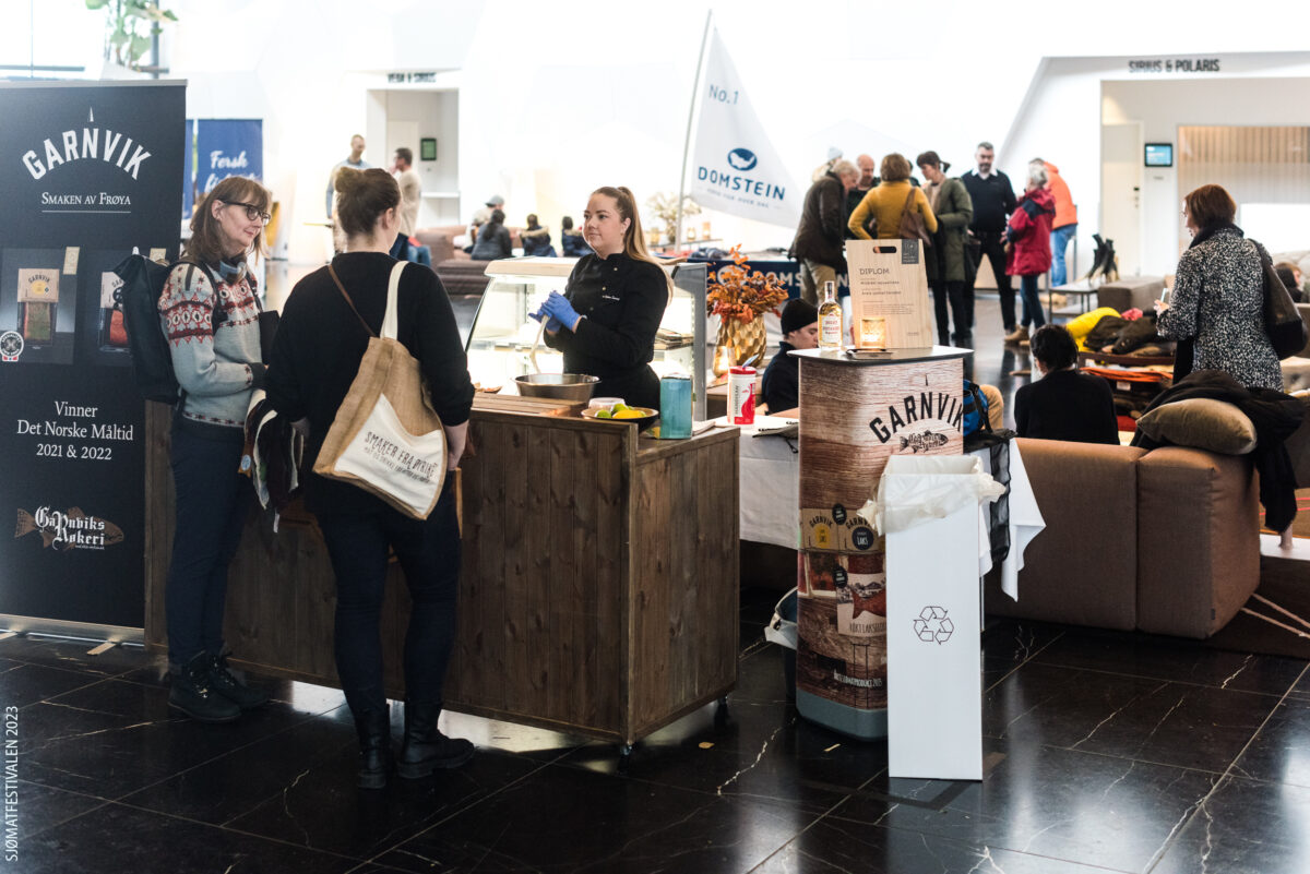 Utstiller på sjømatmarkedet - Norway Seafood Festival